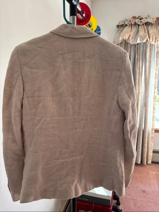 Cream Textured Women's Blazer - Persona - Picture 4 of 8